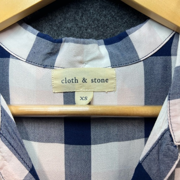 Cloth & Stone Women’s Blue and Pink Striped Dress- Size XS. - Picture 4 of 12